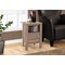 Monarch Specialties Accent Table - Dark Taupe Night Stand With Storage I 2136 - alternate 2